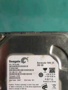 WORKING 3.5 INCH 250GB HARD DISK