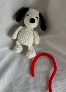 Crochet Snoopy with Red Collar