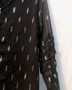 Black Printed Top 👠🌷