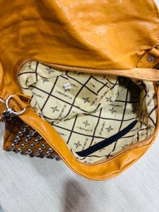 Leather Studded Envelope Bag