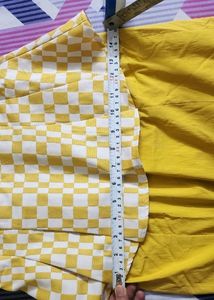 Never used white and yellow dress