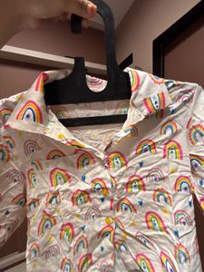 Rainbow Crop Shirt