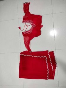 Red Saree with Blouse