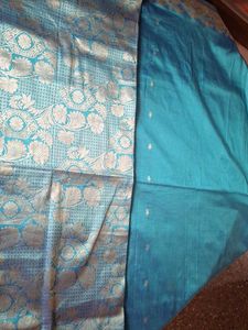 Elegant Blue Silk Saree