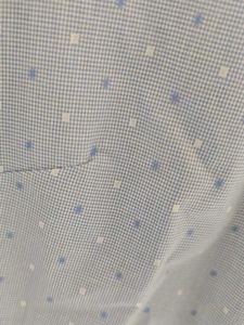 Park avenue Light Blue Polka Dot Shirt, S-M