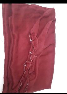 Dark Red Duptta