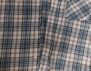 Men casual cotton Plaid Flannel Shirt