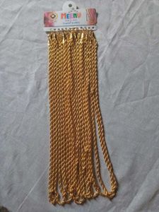 (11 Pcs) Hanuman Ji Golden Chain