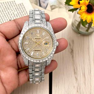 ROLEX FULL DIAMOND MENS PREMIUM QUALITY WATCH