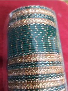 Dark Green Metal Set Bangles