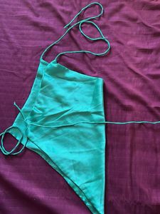 Backless Satin Top
