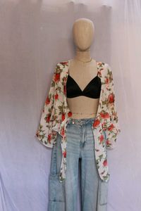 Urbanic Floral Tie-Front Top