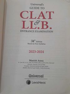 CLAT &amp; LL.B. Entrance Exam Guide 2023-24