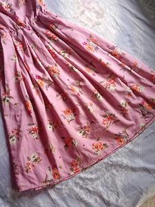 Floral Pink Dress🌷💓🤍