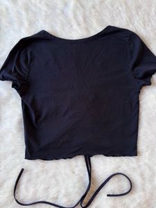 Shein Navy Blue Crop Top