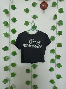 H&M Out Of This World Crop Top Tshirt