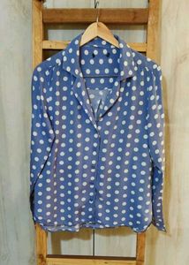 Polka Dot Button-Down Shirt size-36