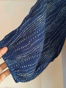 Stylish Blue Printed Top