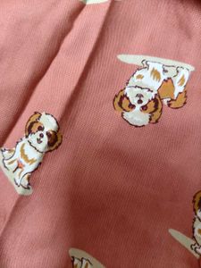 Cute Dog Print Top