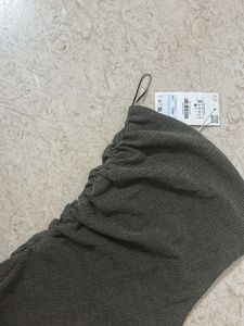 Olive Green Textured Top