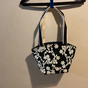 Floral Print Mini Tote Bag