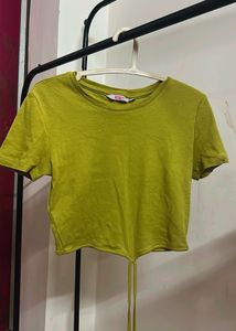 Green Crop Top
