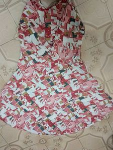 Casual Printed Dress.Popcoin Material