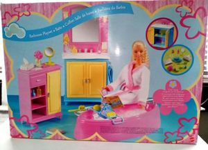 2003 Barbie Doll Bathroom Playset