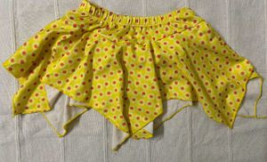 Yellow Polka Dot Swimsuit Set