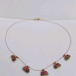 Lotus Charm Necklace