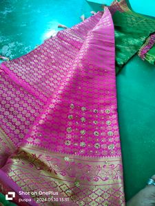 Brand New Saree With Stitched Blouse And Fall