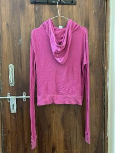 Pink Zip-Up Hoodie