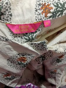 Pure Cotton A-line Kurti