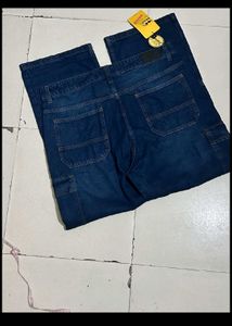 Denim Cargo Jeans