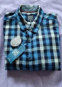 DNMX Blue Checkered Shirt