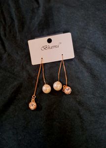 Pearl & Crystal Drop Earrings