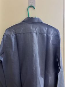 Men's Greyish Blue Shirt