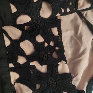 Lace Strapless Mini Dress