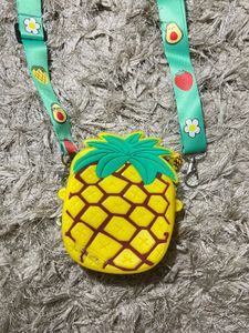 Strawberry And Pineapple Silicon Bag (Pack Of 2)