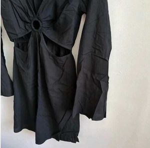 HOLLISTER Black Cutout Mini Dress