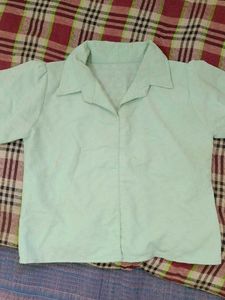 WoMen&#39;s Casual Shirt - Light Green