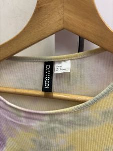 Tie-Dye Ribbed Long Sleeve Top