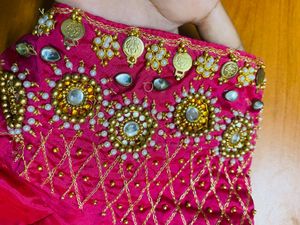 💕Pink Embellished Sari Blouse💕
