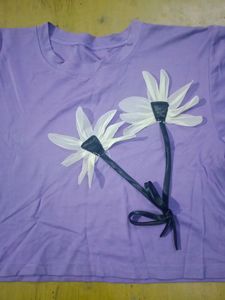 New Lavender Crop Top