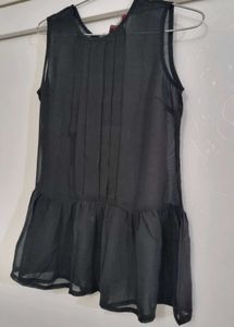 Black Peplum Top
