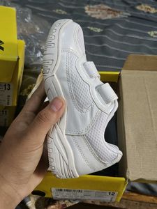Nivia All White Sneakers - Size 11