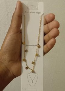 Gold-Plated Chain With Small Pendents