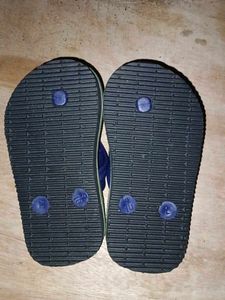 Green &amp; Blue Flip Flops