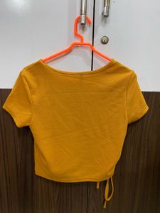 Mustard Crop Top