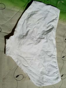 White Graphic Print Top